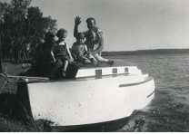  Shelly was the most creative man I’ve ever known… This is the cabin cruiser he built he in 1949 and we kept it at Lake Minnetonka
